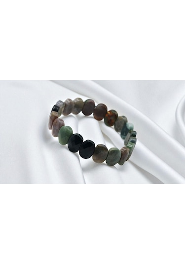 El Yapımı Ayarlanabilir Doğaltaş Bileklik Misina İpli Yeşim La...