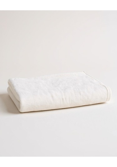 %100 Pamuk Velune Banyo Havlusu Kırık Beyaz 80x160 Otel Serisi Kırık Beyaz