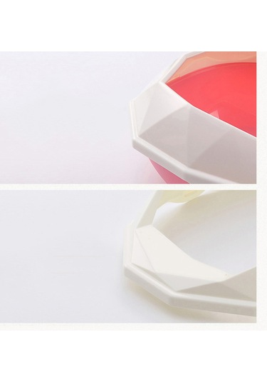 Mufunye Pembe Elmas Kenarlı Çıkarılabilir Kabuklu Kum Kabı