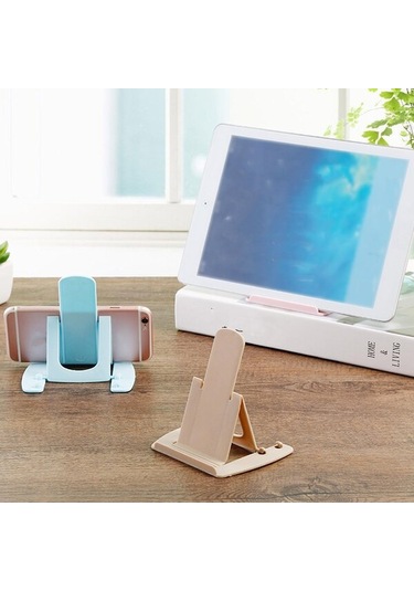 Mini Kart Tipi Cep Telefonu Tutucu Cep Telefonları Standı Tablet Katlanabilir Masaüstü Standı Ev Dekorasyonu İçin Ayarlanabilir Açı
