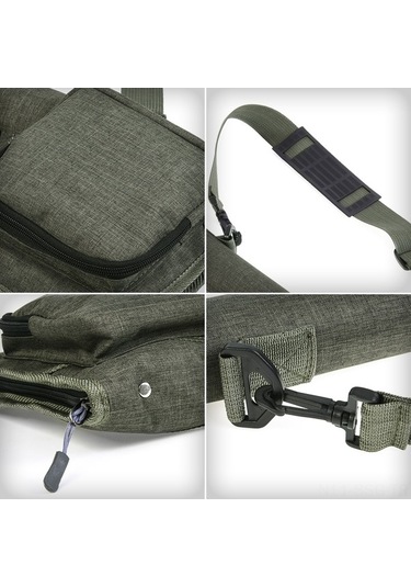 Pazly Yüksek Kaliteli Ayarlanabilir Omuz Askılı Fly Olta Çantası - 81cm, Dayanıklı Kanvas Malzeme