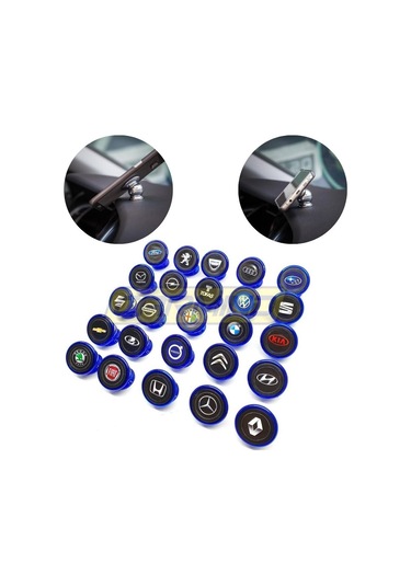 Mavi Mıknatıslı Metal Telefon Tutucu 001