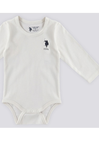 U.S. Polo Assn. U.s. Polo Assn Krem Uzun Kol Bebek Body Zıbın 5274-41633 Krem