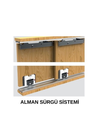 Sürgülü Kapak Frenli Mekanizme Sistemi 160 Cm Göre