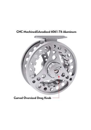 Ranyeek Alüminyum Altyapı Uçucu Balık Makinesi - Gümüş Renk, 3/4 Model, 2+1 Yataklı, 1:1 Dişli Oranı