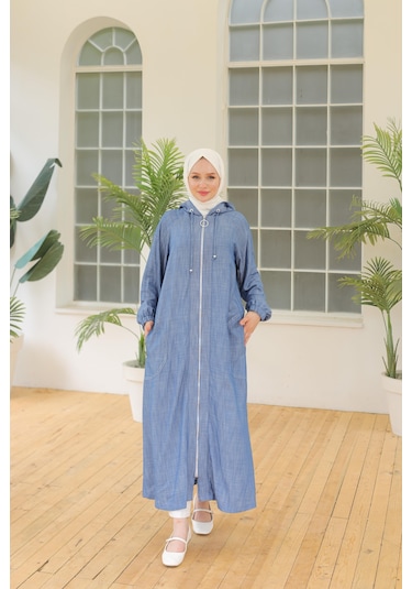 Armine Trend Kapüşonlu Giy Çık İndigo 24yt564-indigo İndigo