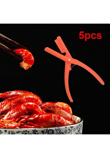 Suntek Magideal 5 Adet Istakoz Sheller Taşınabilir Karides Turuncu