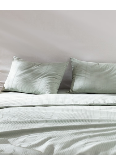 Madame Coco Rosalie Tek Kişilik %100 Pamuk Armürlü Nevresim Takımı - Haki Çok Renkli