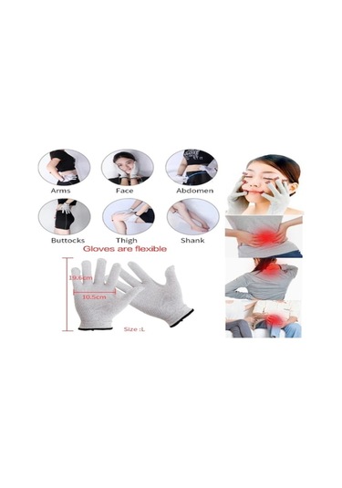 Geeksen Elektriksel Akupunktur Masaj Eldiveni - Terapi Ve Rahatlama İçin İdeal Çözüm Bej