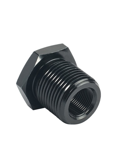 Tenfowee Araç Yağ Filtresi Adaptörü: 1/2-28 İç Dişli, 3/4-16 Dış Dişli, Alüminyum Alaşım, Siyah Renk