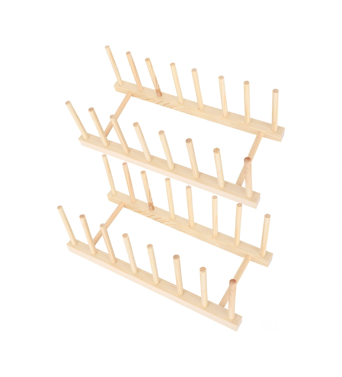 Wezone Ahşap Tabak Depolama Rafı, Mutfak Gereçleri Ve Kitaplık Olarak Kullanılabilir, Doğal Ahşap, Sağlıklı Ve Dayanıklı, 2 Set Diğer