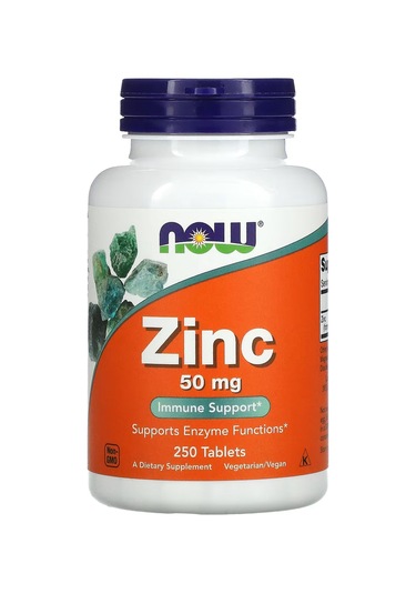 Now Foods: Zinc Çinko Immune Support 50 Mg, 250 Tabs