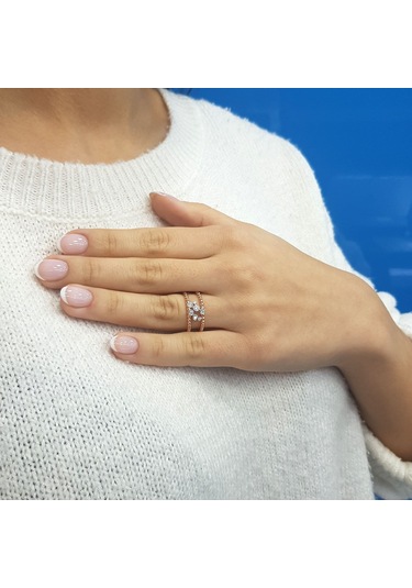 Lova Pırlanta Taşlı Kalah Yüzük - 1010282