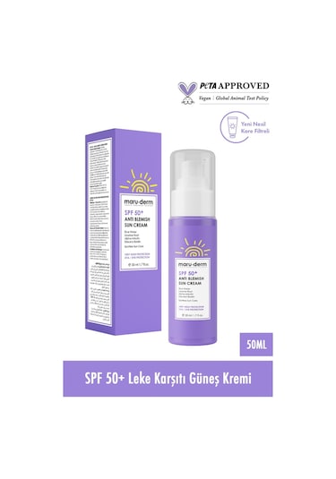 Maruderm Leke Karşıtı Güneş Kremi SPF50+ 50 ML