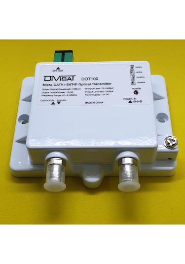 Divisat Fiber Optic Transmitter Catv + Sat 10Mw 47-2150Mhz