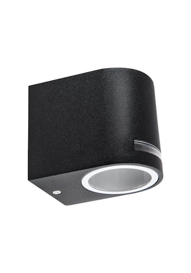 Maestro Tek Yönlü Dekoratif Işık Süzmeli Iç Ve Dış Mekan Aplik, Bahçe, Teras Apliği Ampul Hariç Siyah