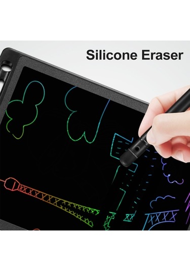 Dancemonkey 10 Renkli Lcd Çizim Tableti, Taşınabilir Dijital Yazı Tahtası, Stylus Kalem Dahil