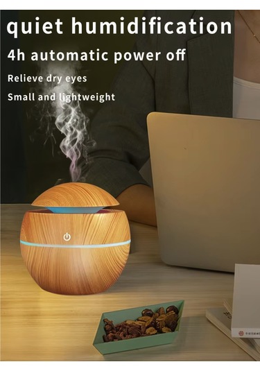 Küre Hava Nemlendirici Humidifer 7 Renk Rgb Gece Lambası Bebek Ve Çocuk Odaları İçin Menlendirici