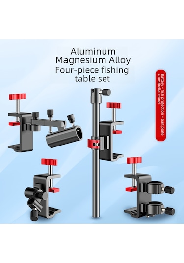 Xiyyadms Güncellenmiş Versiyon Balık Tutma Platformu Aksesuarları Seti: Füze, Balık Koruması, Yem Tabağı Ve Şemsiye Tutucusu - Evrensel Uyumlu, Dayanıklı Malzeme