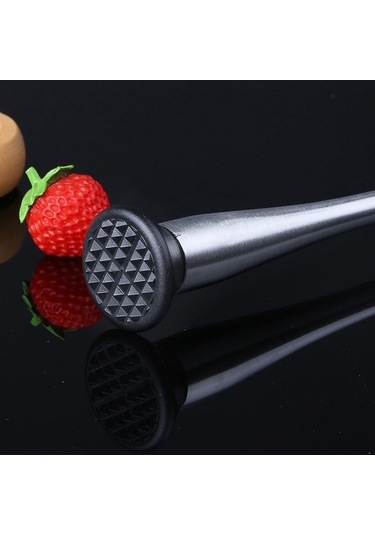 Pazly Meyve Popsicles Paslanmaz Çelik Ezilmiş Buz Çekici Barmen Püresi Çubukları L