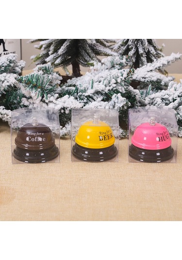 Monyee Tinplate Mutfak Zilcik, Yüksek Sesli Servis Zili, Yuvarlak Tabanlı Restoran/bar/parti Dekorasyonu, Sarı Renk