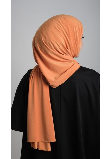 Gold Pratik Hazır Geçmeli Eşarp Sandy Kumaş Sade 1817_03 Altın