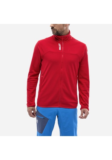Millet Ubıc Lgrıd Jkt Erkek Polartec Ceket Tam Fermuar Mıv10448 N0335 Kırmızı