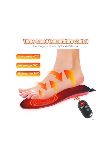 Hailicare 111128 Uzaktan Kumandalı Şarj Edilebilir Ayak Isıtıcı İç Tabanlık