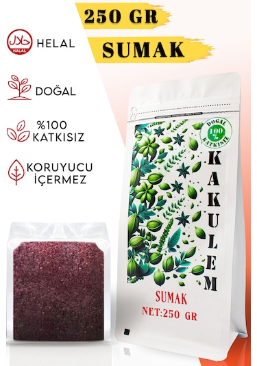 Kakulem Köy Tipi Yöresel Öğütülmüş Sumak 250 G