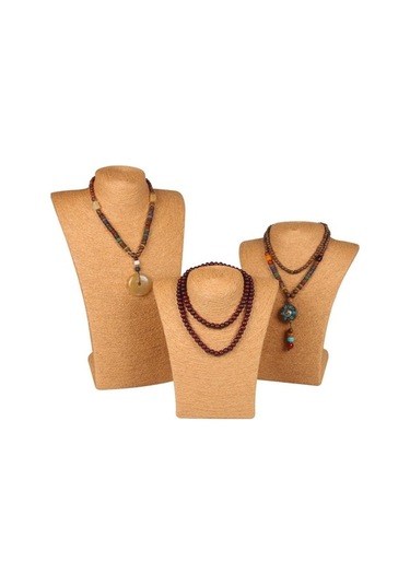 Trendooze Tutucu Standı Sarı Mücevher Manken M Kolye Kolye Göğüs Ekran Ekran Ku