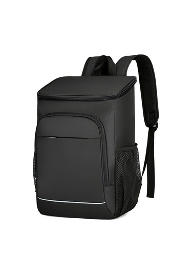 Yaozixa Siyah Çift Omuzlu İçinde Isı Saklama Özelliği İle Piknik Ve Kamp Çantası Büyük Kapasiteli Dış Mekan Kullanıma Uygun Siyah