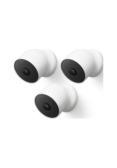 Google Nest Cam Dış Mekan Veya İç Mekan/pil - 2. Nesil 3'lü Paket -123845