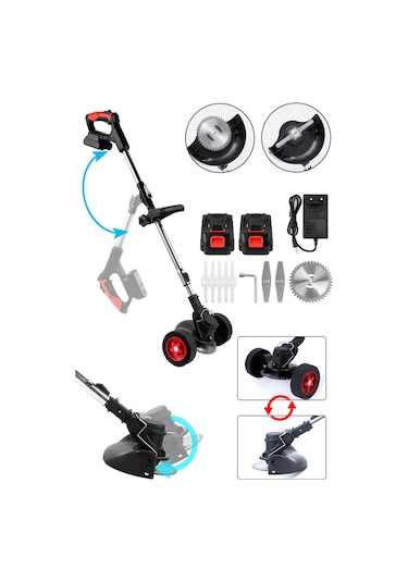 Deko Turkey DKT21AT Samsung Çift Akülü 21V 2Ah Çim Ot Biçme Mak