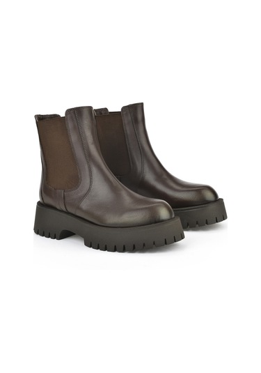 Ziya, Kadın Hakiki Deri Bot 15319z66453 Kahve 15319z66453 300 Kahve