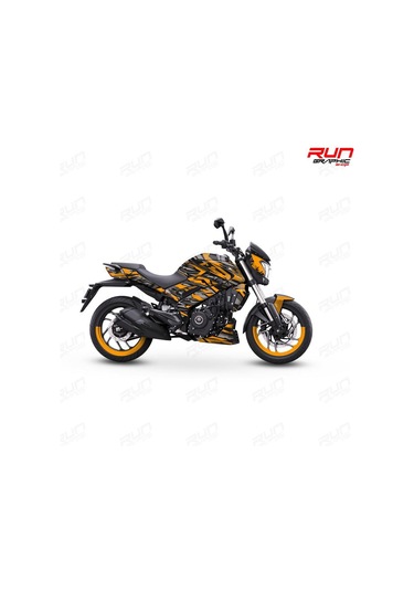 Bajaj Dominar 400-250 Line Graphic Kit Sticker Set Turuncu