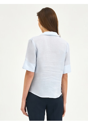 Karaca Kadın Regular Fıt Gömlek-mavi 12.25s.04.017 Mavi