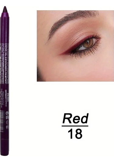 Bulaşmaya Dayanıklı Parlaklık Suya Dayanıklı Eyeliner Kalemi - Uzun Ömürlü, 18 Dark Topaz