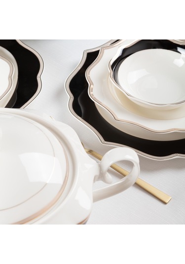 Bernardo Black Elıza 57 Parça Yemek Takımı