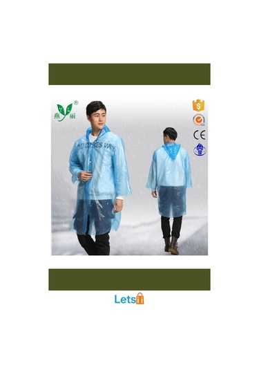 Kapüşonlu Naylon Cep Yağmurluk Su Geçirmez, Dayanıklı, Unisex Çok Renkli