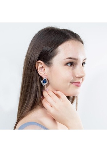 Novahub Yakut Cmm Çok Şekilli Büyük Kübik Zirkonya Küpe Çok Renkli Çok Renkli