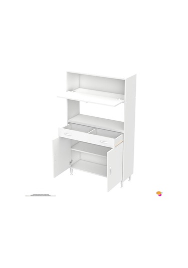 Modilayn Vio 95x163,4x32.5 Cm Çekmeceli, Kapaklı, Ekmeklikli. Mini/midi Mikrodalga Mutfak Dolabı Beyaz Modilayn Vio 95x163,4x32.5 Cm Çekmeceli, Kapaklı, Ekmeklikli. Mini/midi Mikrodalga Mutfak Dolabı Beyaz