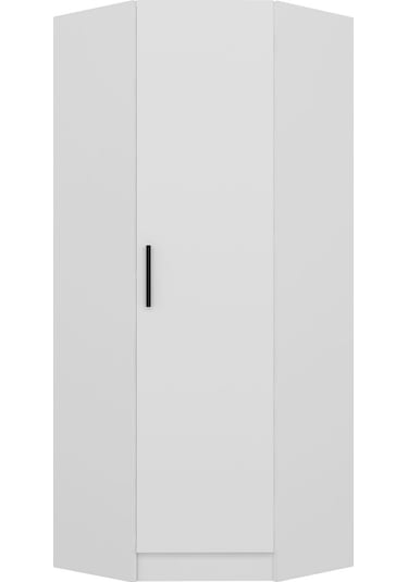 Kale Tek Kapaklı Köşe Zincir Dolap Beyaz - 210cm Beyaz