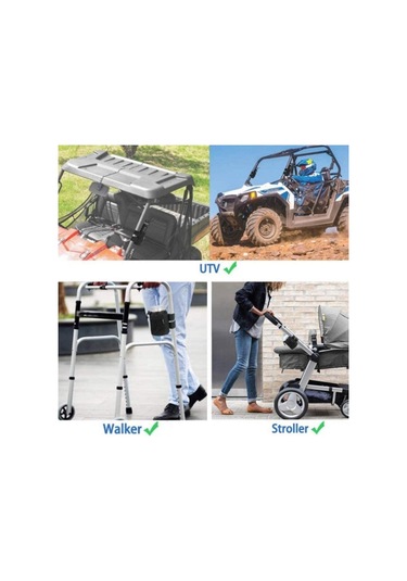 Polyester Bardak Tutucu Kese Çanta Su Şişesi Tutucu İçecek Bardak Kafesi Bisiklet, Bebek Arabası, Kruvazör, Mtb - Siyah