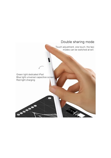 Joyroom Jr-k12 Zhen Miao Serisi Otomatik Çift Modlu Kapasitif Stylus Kalem Beyaz