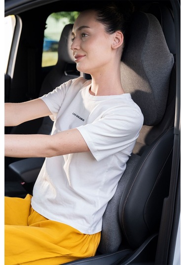 Ortopedik Visco Ofis Araba Koltuk Bel Destek Yastığı Bel Destek Minderi 40x37x11 Cm