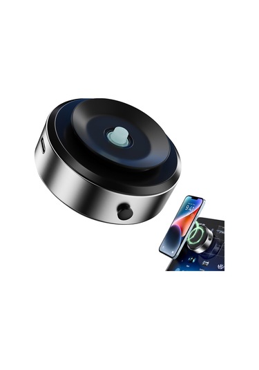 Yifomall X8q Gümüş Otomobil Telefon Tutucu: 360 Dönebilen Çift Yönlü Vakum Süngeri, Zincirleme Ve Abs Malzeme, Sağlıklı Sürüş İçin Elini Serbest Bırakır