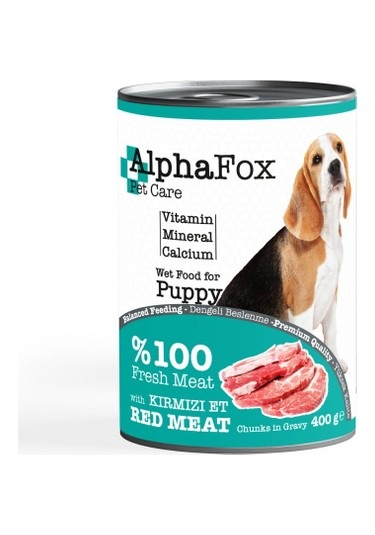 Alpha Fox Kırmızı Etli Yavru Köpek Konserve 400 G