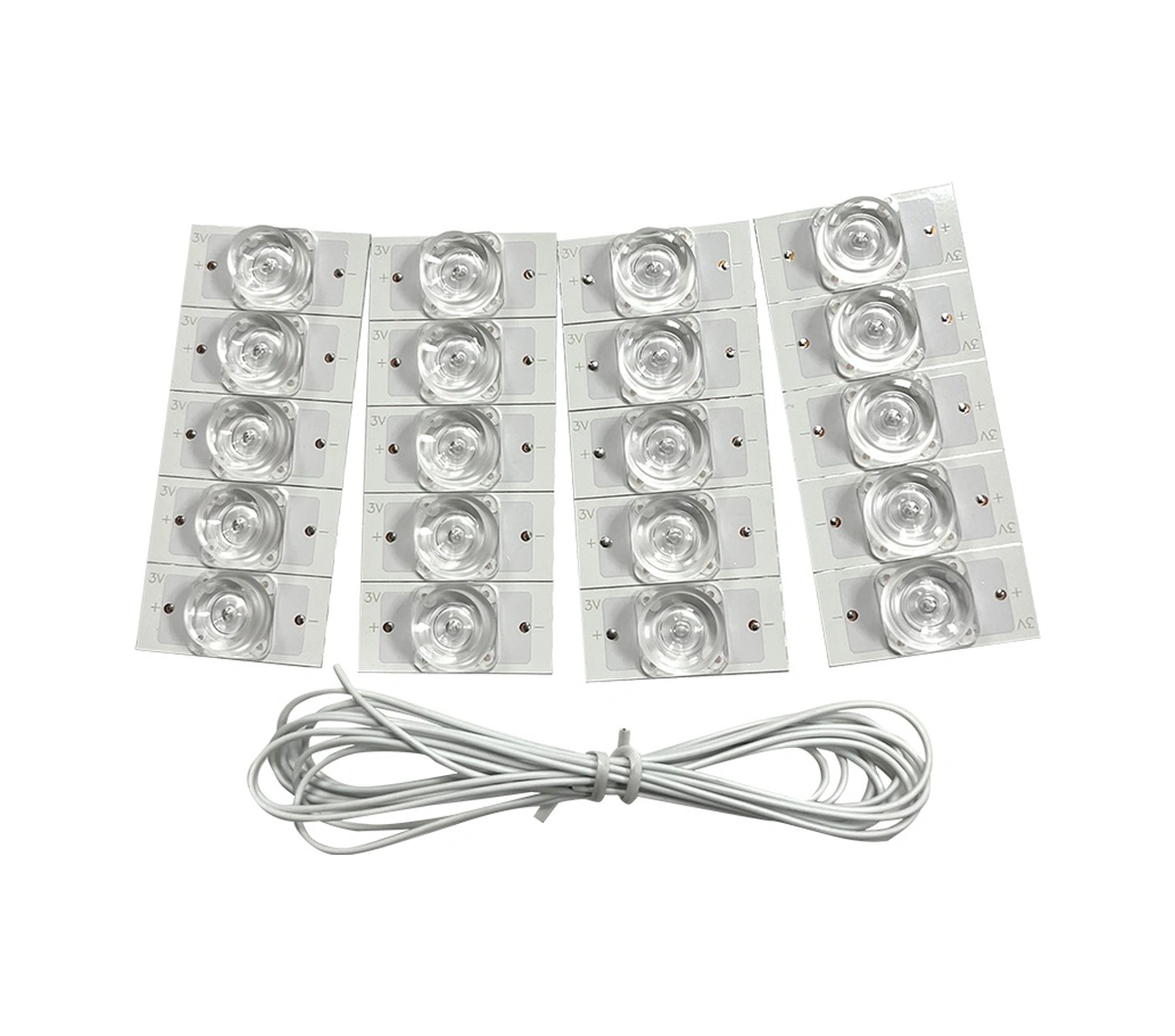 Youmex 3v Kare Smd Led Işık Pimi Seti 50 Adet - Optik Lens Filtreli, Yüksek Parlaklık, Enerji Tasarruflu, Eşit Aydınlatma