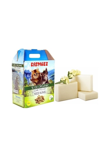 CatMozz Pacific Doğal Çam Peleti Kedi Kumu Sabun Kokulu 10 LT