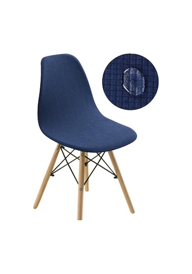 Lacivert 1/2/4/6 Adet Su Geçirmez Yemek Sandalyesi Kapakları Ziyafet Düğün Süslemeleri 1-pcs